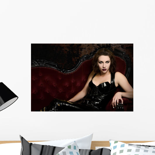 Beautiful Young Woman Latex Wall Decal
