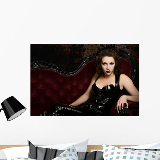 Beautiful Young Woman Latex Wall Decal