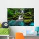 Beautiful Waterfall Green Forest Wall Decal
