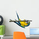Macaw Parrot over White Wall Decal Design 2