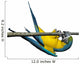 Macaw Parrot over White Wall Decal Design 2