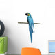 Macaw Parrot over White Wall Decal Design 1