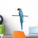 Macaw Parrot over White Wall Decal Design 1