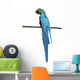 Macaw Parrot over White Wall Decal Design 1