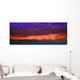 Mountain Range At Sunset Wall Mural