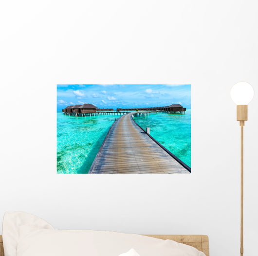 Beach with Maldives Wall Decal
