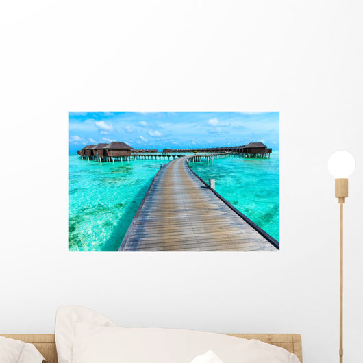 Beach with Maldives Wall Decal