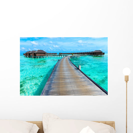 Beach with Maldives Wall Decal