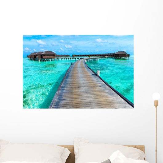 Beach with Maldives Wall Decal