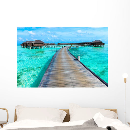 Beach with Maldives Wall Decal