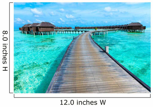 Beach with Maldives Wall Decal