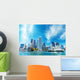 Boston Ma Skyline Autumn Wall Decal