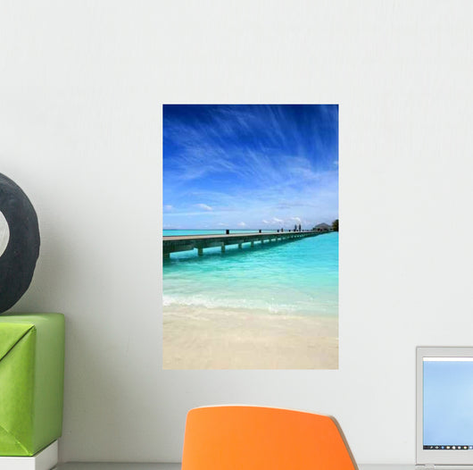 Wooden Jetty over Beautiful Wall Decal