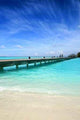 Wooden Jetty over Beautiful Wall Decal
