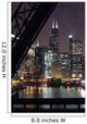 Chicago City Night from Wall Decal