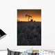 Pumpjack In A Field, Alberta, Canada Wall Mural