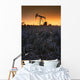 Pumpjack In A Field, Alberta, Canada Wall Mural