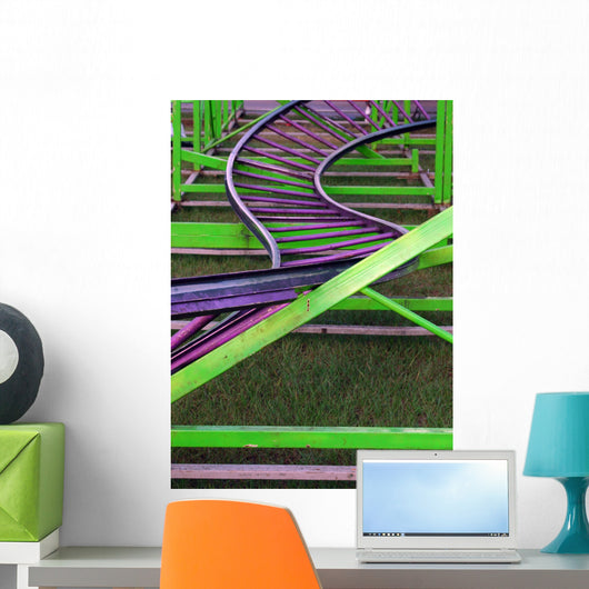 Roller Coaster Track Wall Decal
