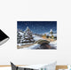 Enchanted Christmas Landscape Digital Wall Decal