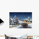Enchanted Christmas Landscape Digital Wall Decal