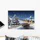 Enchanted Christmas Landscape Digital Wall Decal