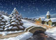 Enchanted Christmas Landscape Digital Wall Decal
