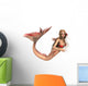 Fantasy Mermaid White Wall Decal