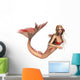 Fantasy Mermaid White Wall Decal
