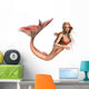 Fantasy Mermaid White Wall Decal