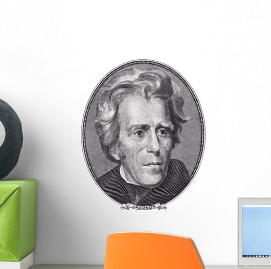President Andrew Jackson Face Wall Decal