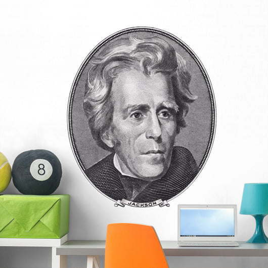 President Andrew Jackson Face Wall Decal