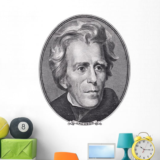 President Andrew Jackson Face Wall Decal