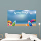 Spring Break Umbrellas Surfboards Wall Decal