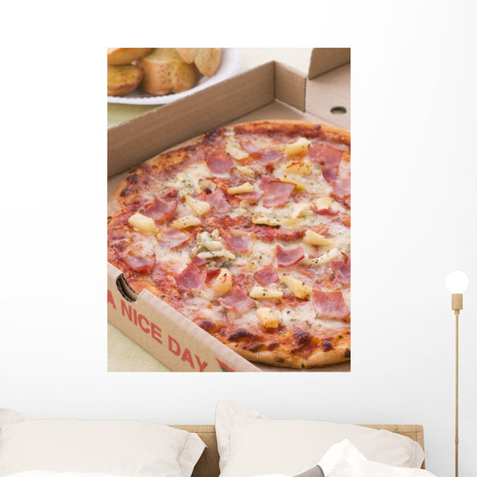 Hawaiian Pizza Take Away Wall Decal