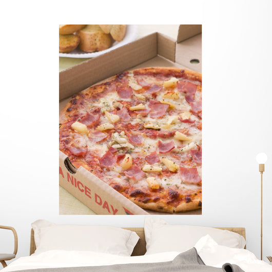 Hawaiian Pizza Take Away Wall Decal