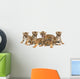 Six Bengal Tigers Wall Decal