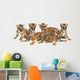 Six Bengal Tigers Wall Decal