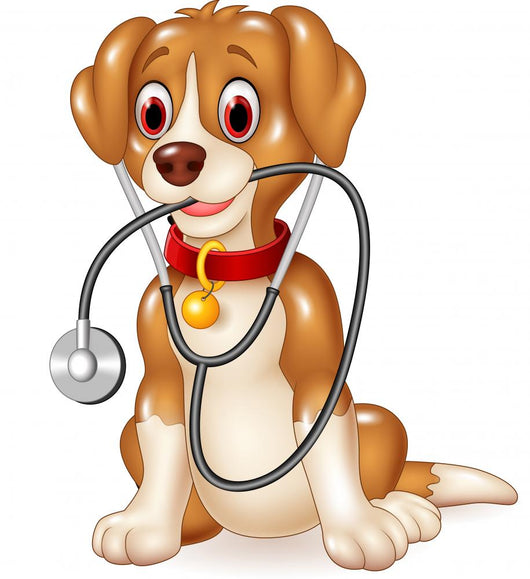 Cartoon Funny Dog Sitting Wall Decal