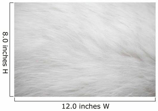 White Fur Texture Wall Decal