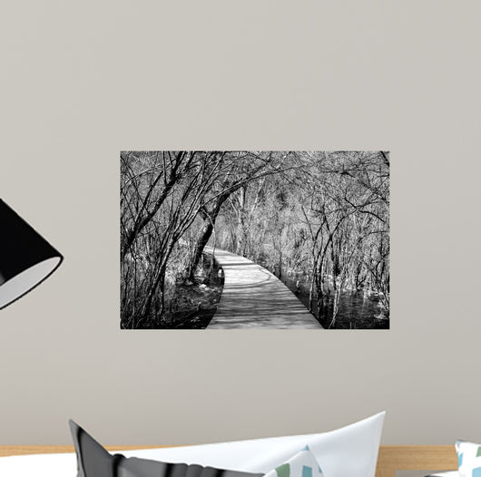 Wooden Path Jiuzhaigou China Wall Decal