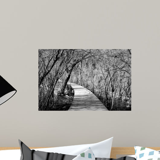 Wooden Path Jiuzhaigou China Wall Decal