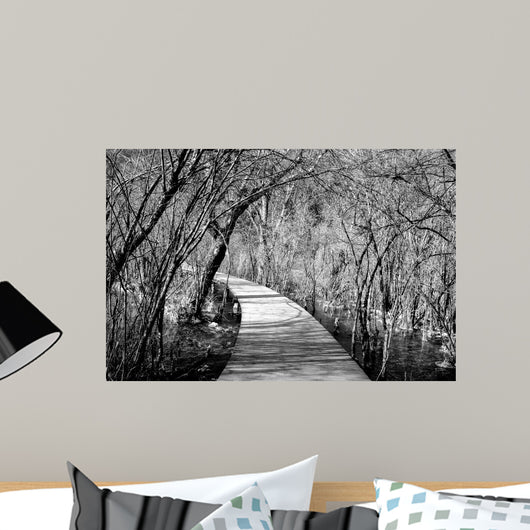 Wooden Path Jiuzhaigou China Wall Decal