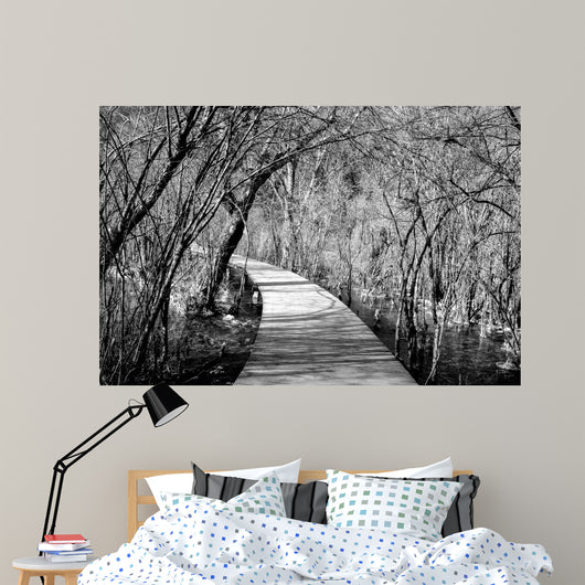 Wooden Path Jiuzhaigou China Wall Decal
