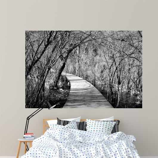Wooden Path Jiuzhaigou China Wall Decal