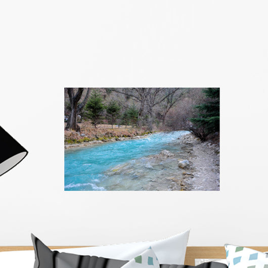 Colorful River Jiuzhaigou China Wall Decal