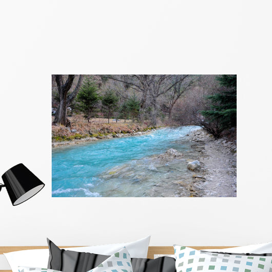 Colorful River Jiuzhaigou China Wall Decal