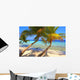 Excellent Beach with Palm Wall Decal