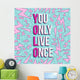 Yolo Inspiration Motivation Quote Wall Decal