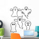 Cartoon Ghosts Wall Decal Sticker Set Wall Decal
