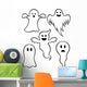 Cartoon Ghosts Wall Decal Sticker Set Wall Decal